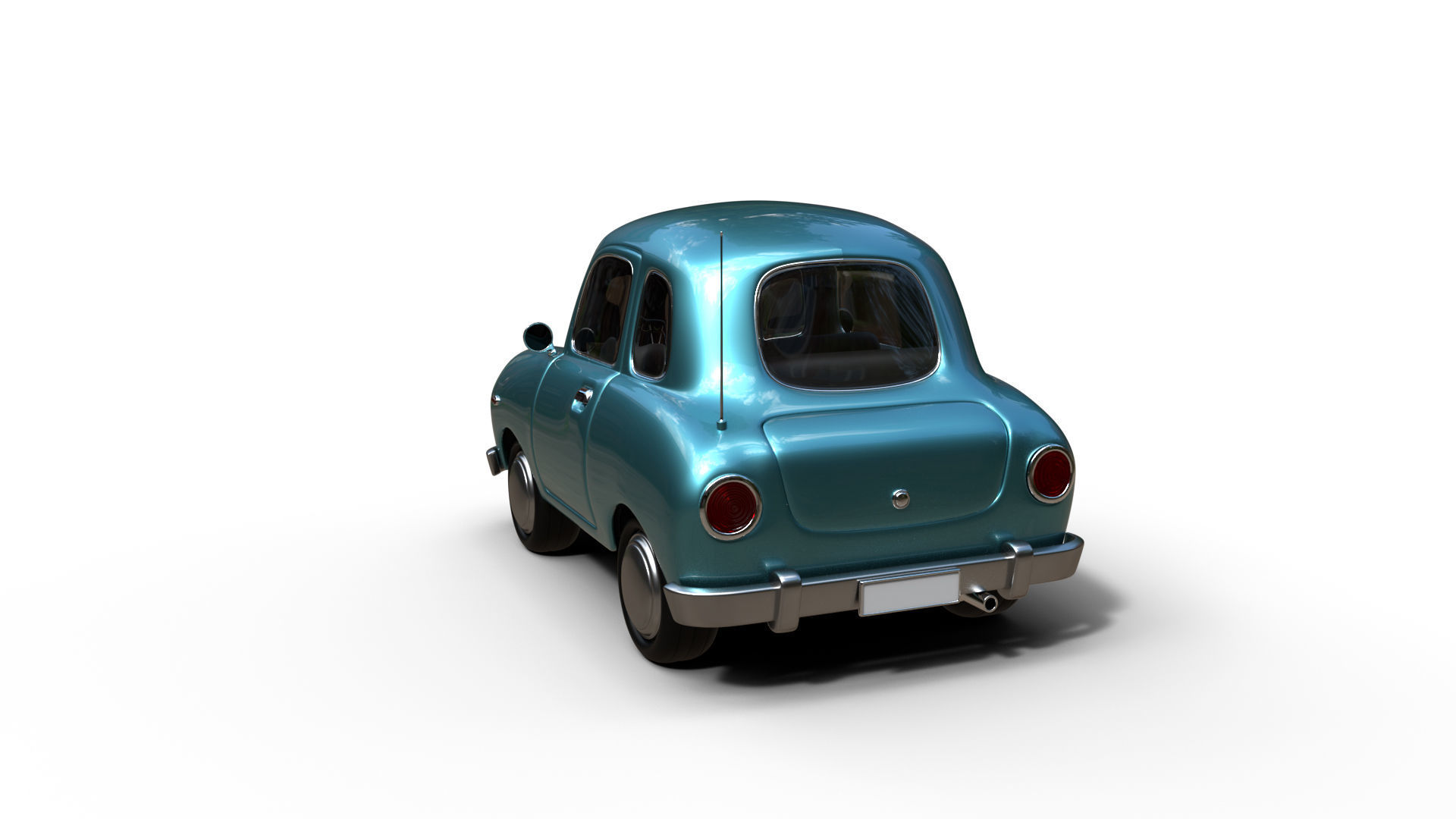 Cartoon Car Rig 3D model rigged | CGTrader