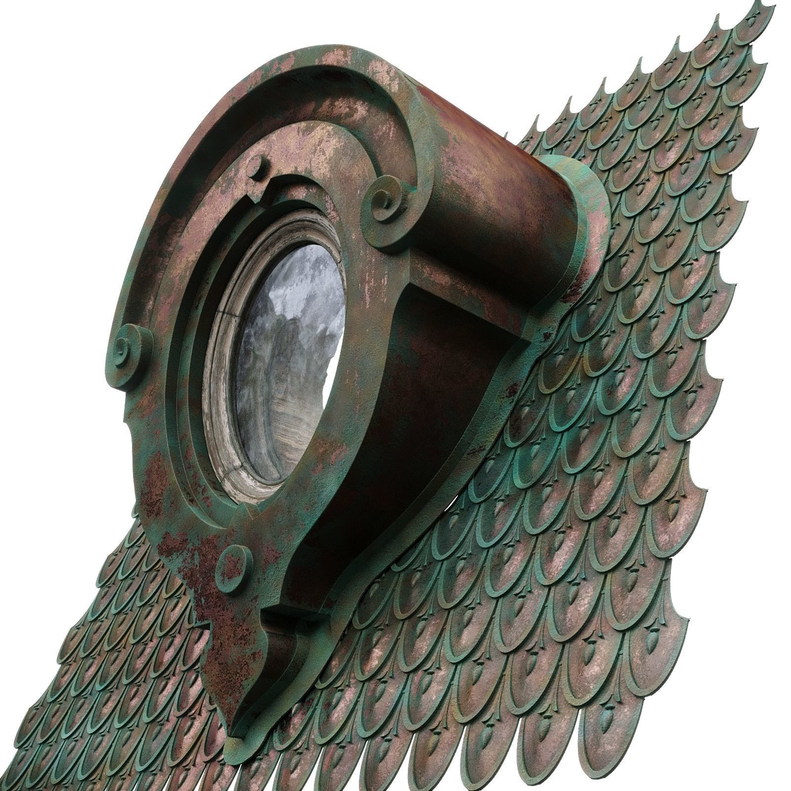Architectural Metal Roof Skylight With Roof Tiles 0011 25