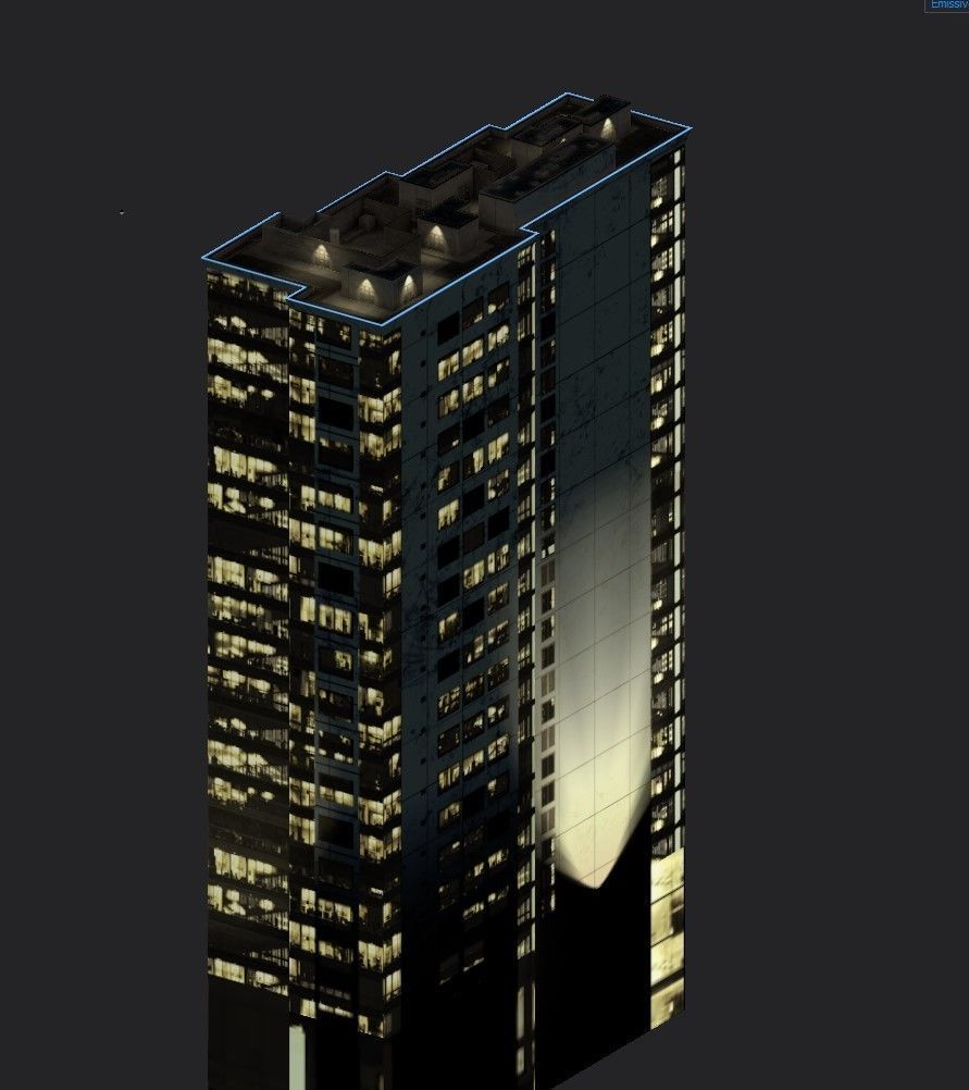 3D model BLU building VR / AR / low-poly | CGTrader