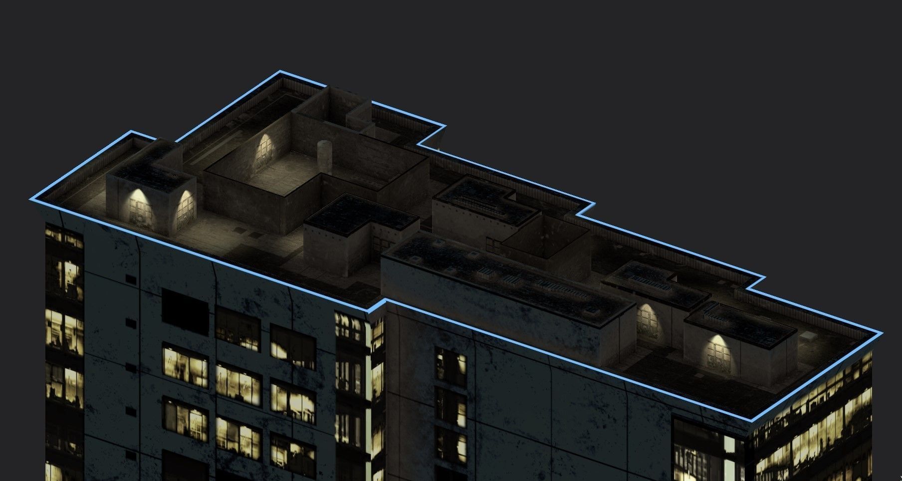 3D model BLU building VR / AR / low-poly | CGTrader
