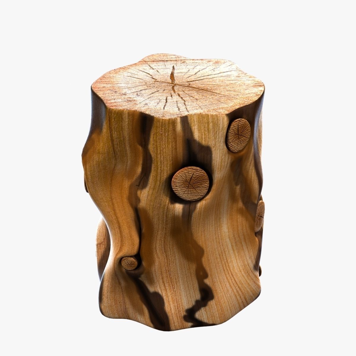 West Elm Natural Tree Stump Side Table 3d Model Cgtrader West Elm Natural Tree Stump Side Table 3d Model Max Obj 3ds Fbx Mtl 5