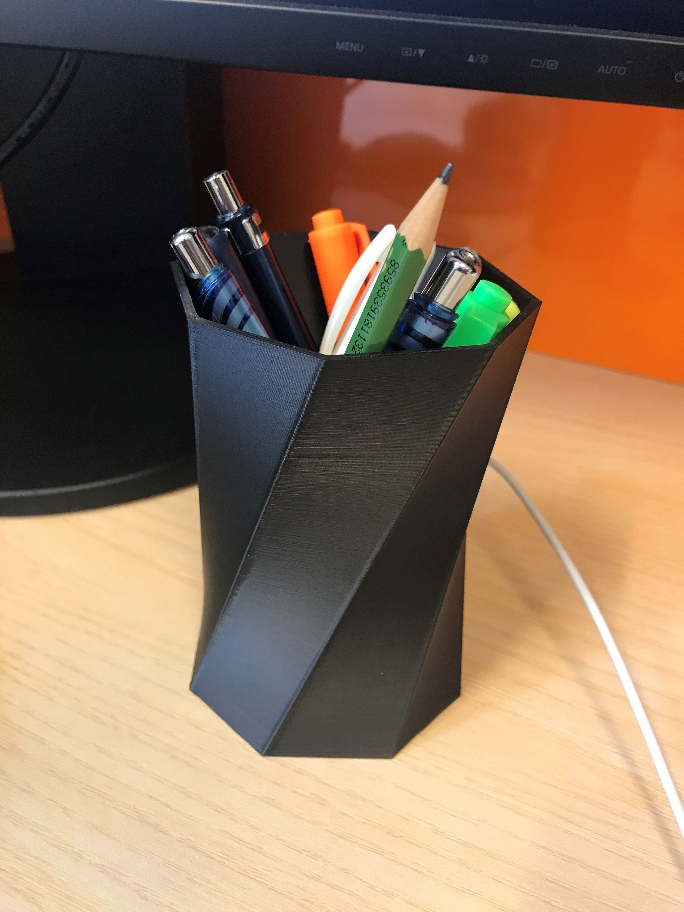 Pen holder 3D model 3D printable CGTrader