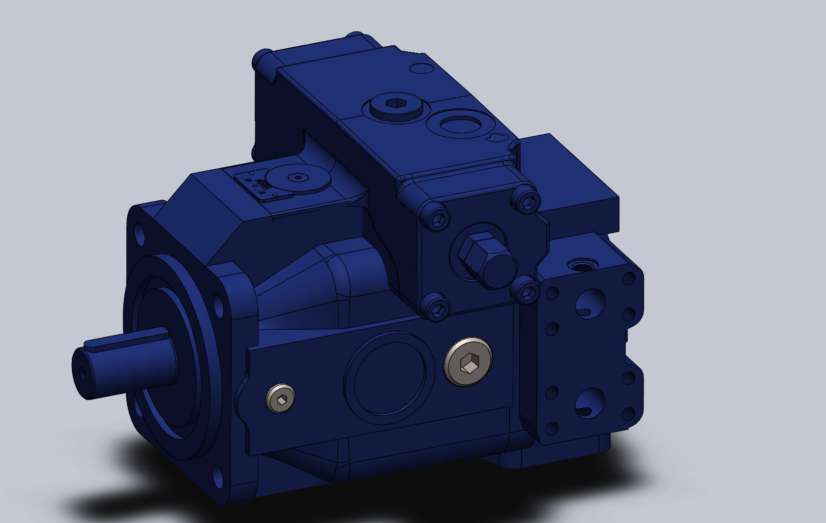 Pump A4VSG 40 Bosch Rexroth 3D model CGTrader