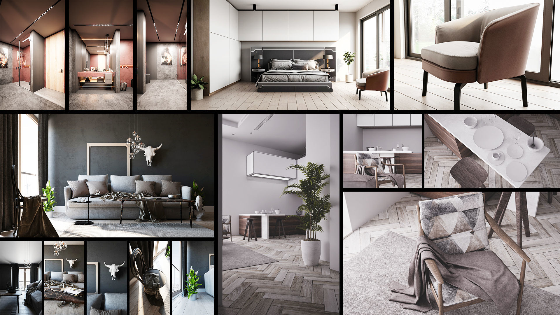 3D model Interior Collection 1 Corona Vray CGTrader