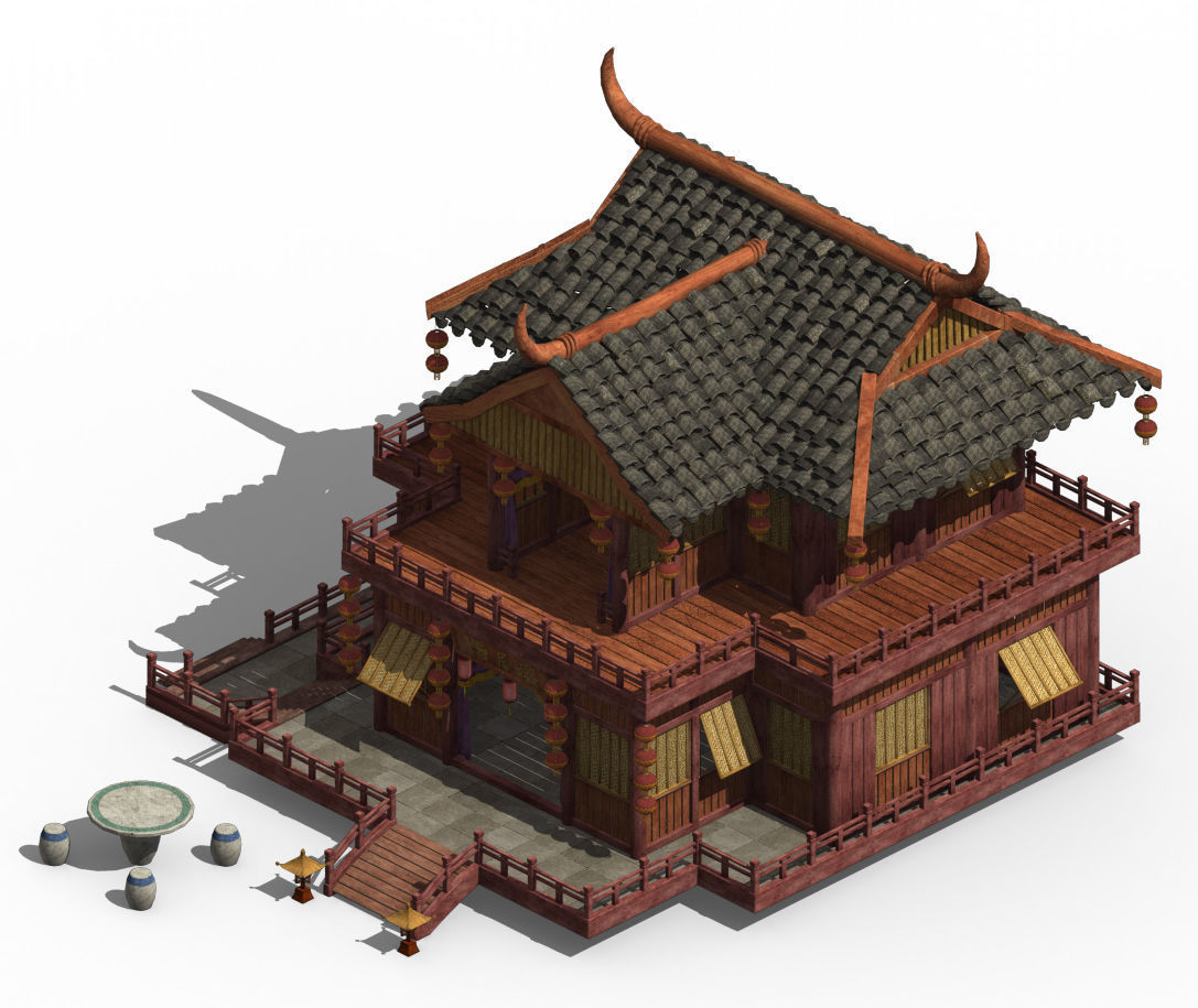 Romantic - brothel - month full floor 3D model