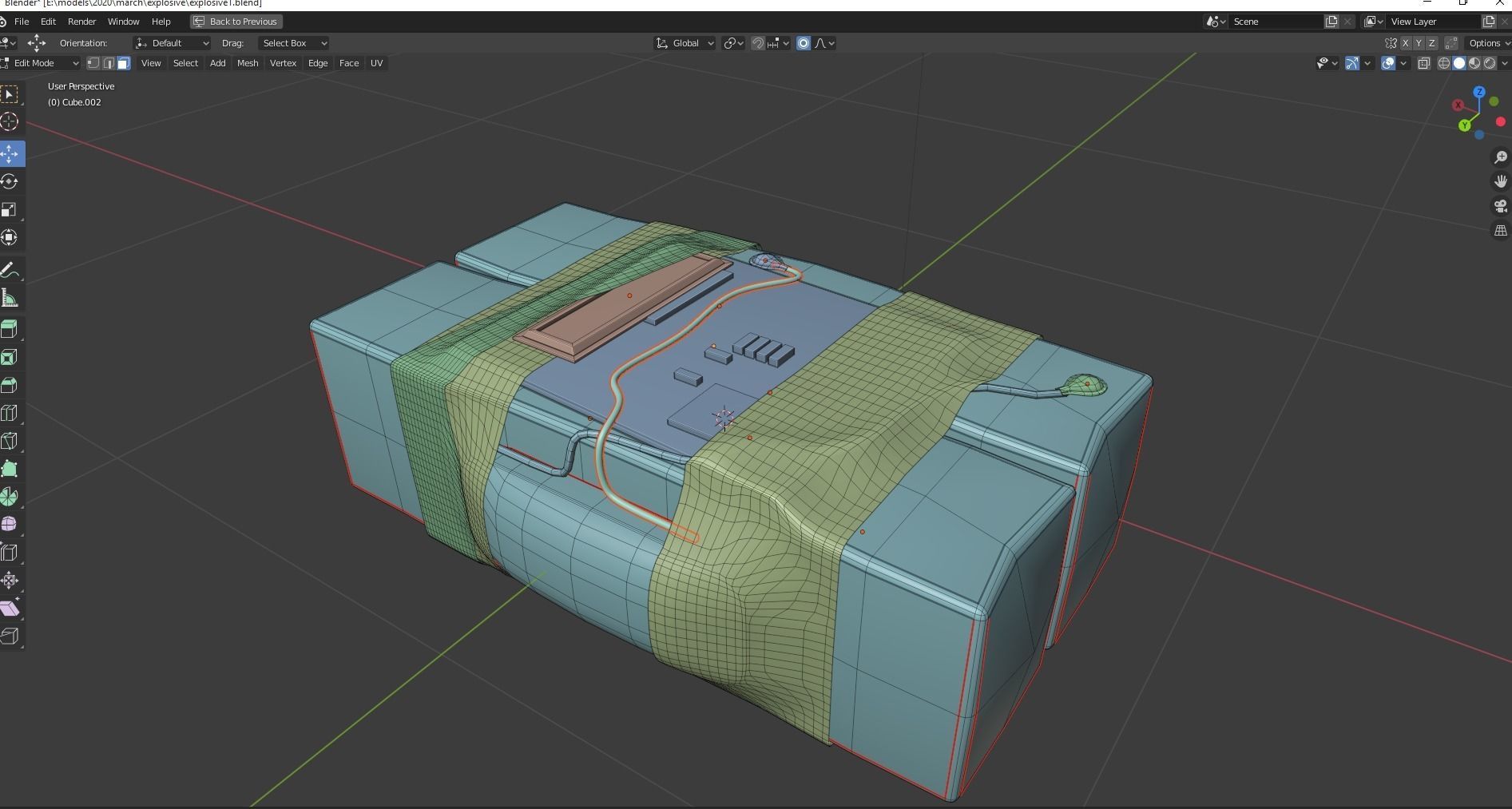 c4 explosive bomb made in blender 3D model | CGTrader
