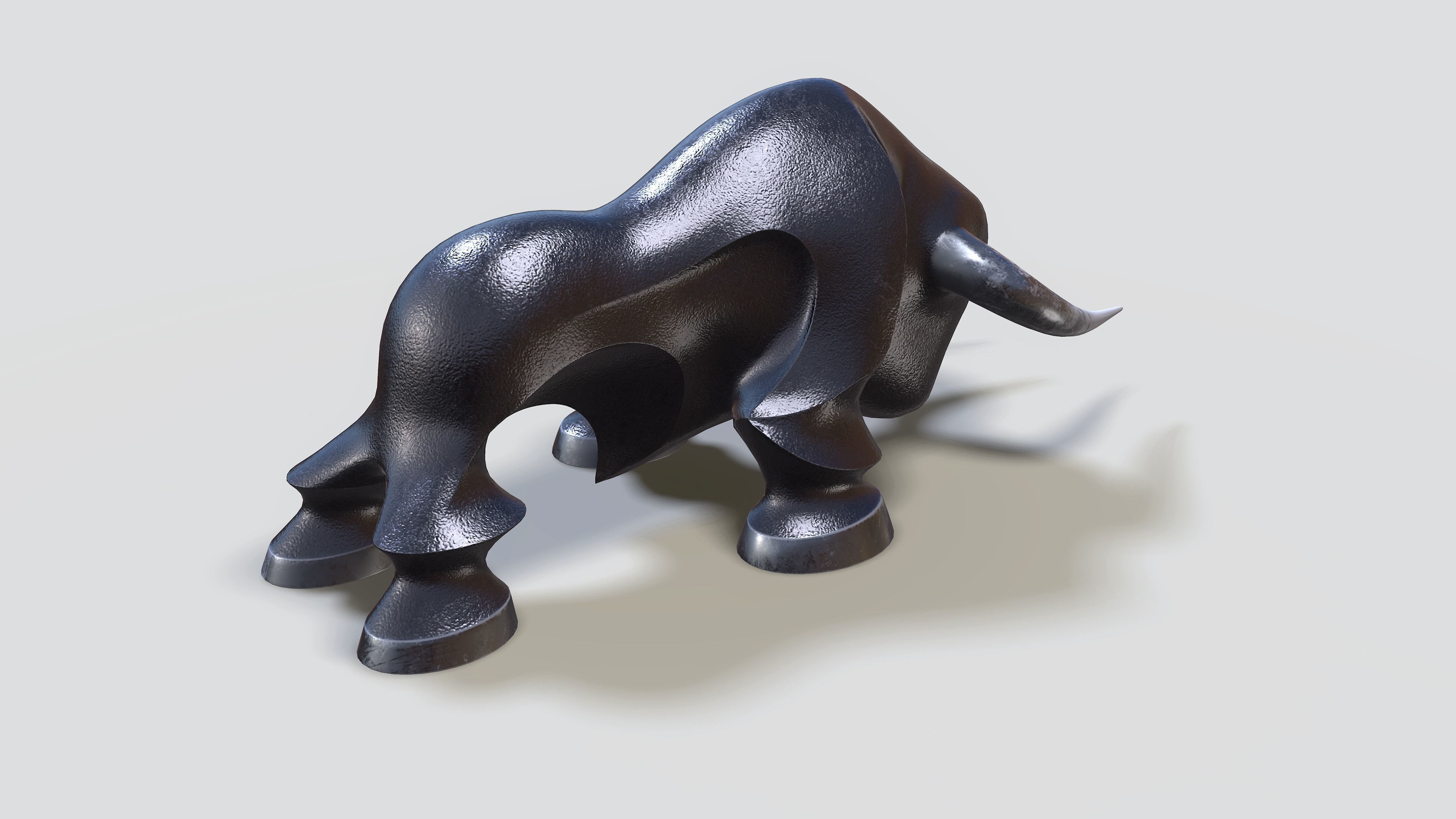 3D model Decorative bull statue VR / AR / lowpoly CGTrader