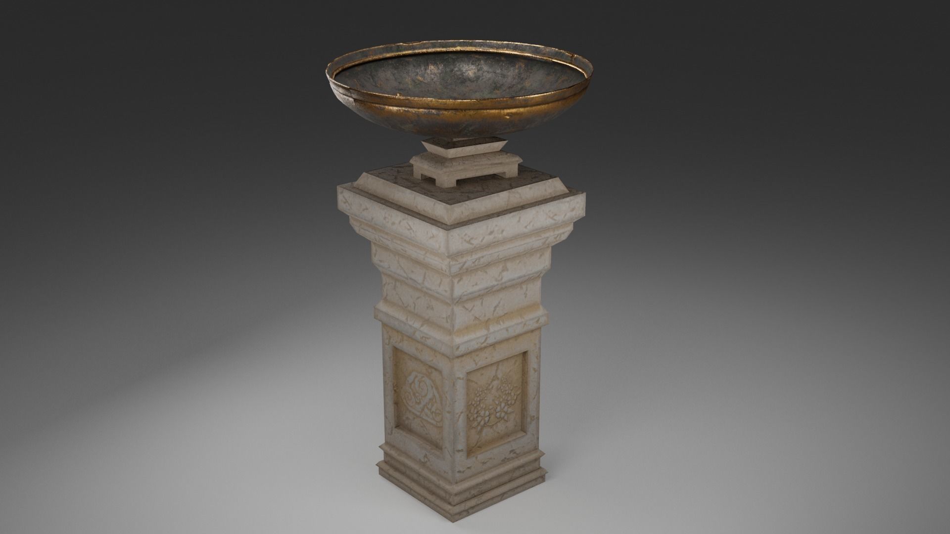 A simple Pedestal 3D model CGTrader