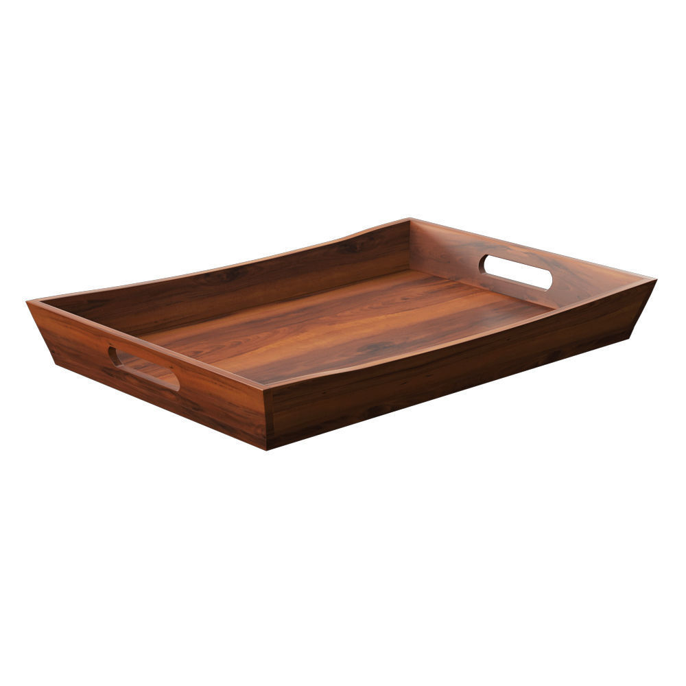 Acacia Tray With Curved Sides