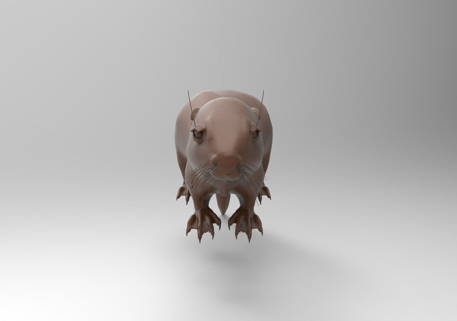 Otter 3D model 3D printable | CGTrader