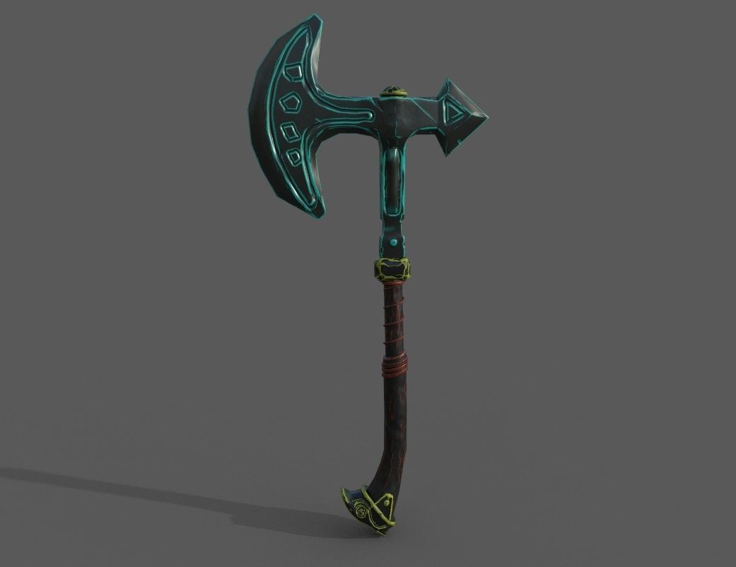 Nordic axe - PBR Low-poly 3D model