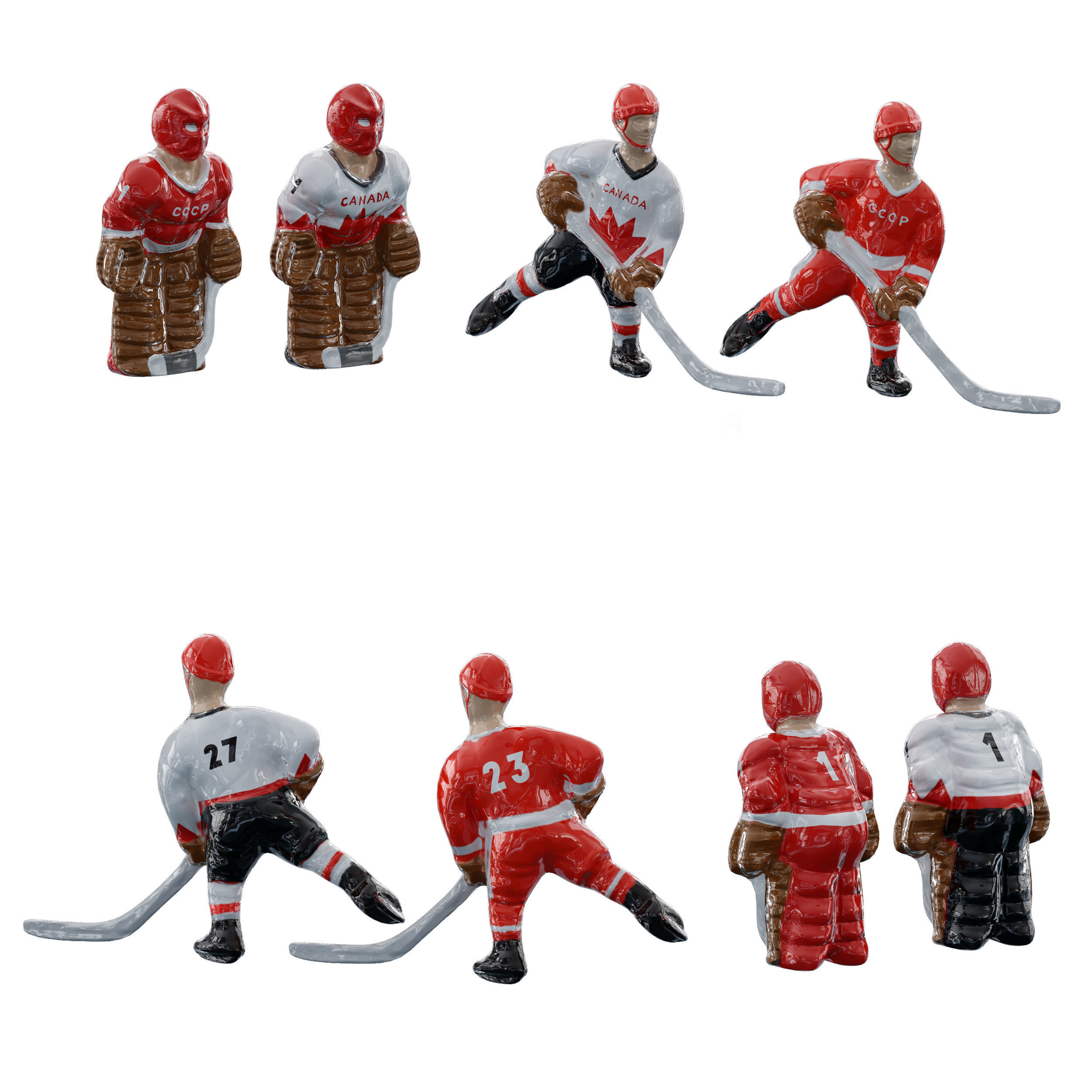 Bubble hockey 3D model CGTrader