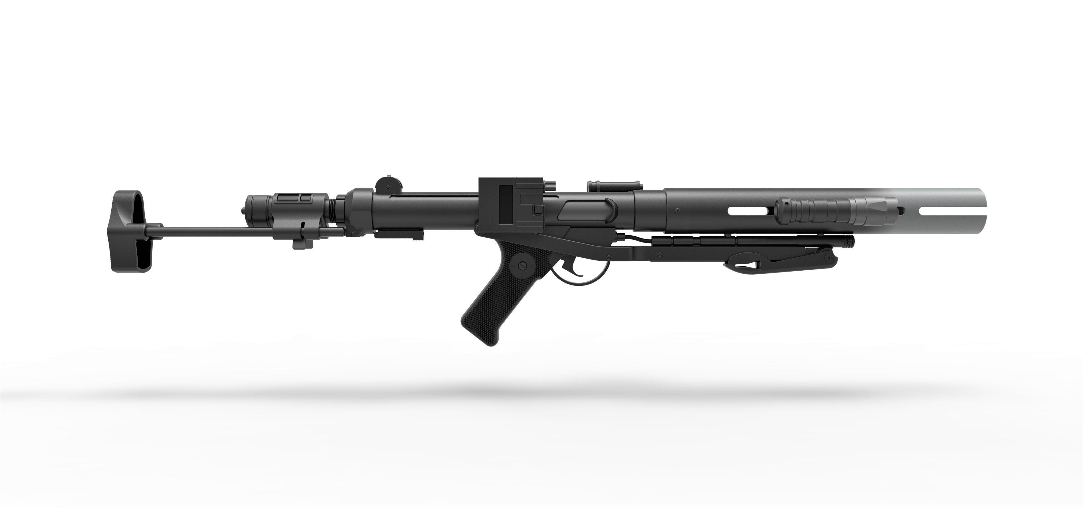 Death trooper blaster rifle E-11D Rogue One A Star Wars Story 3D model ...