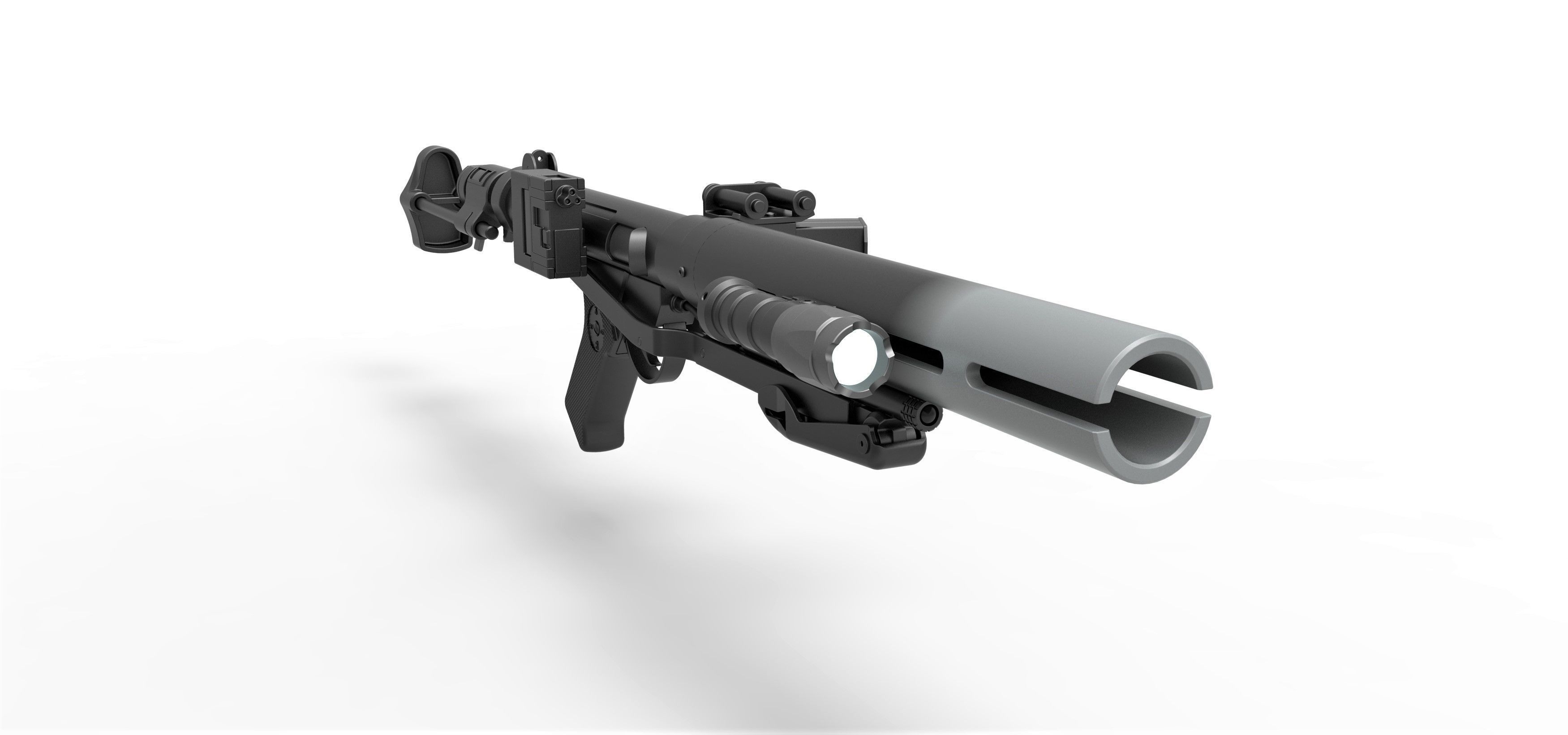 Death trooper blaster rifle E-11D Rogue One A Star Wars Story 3D model ...