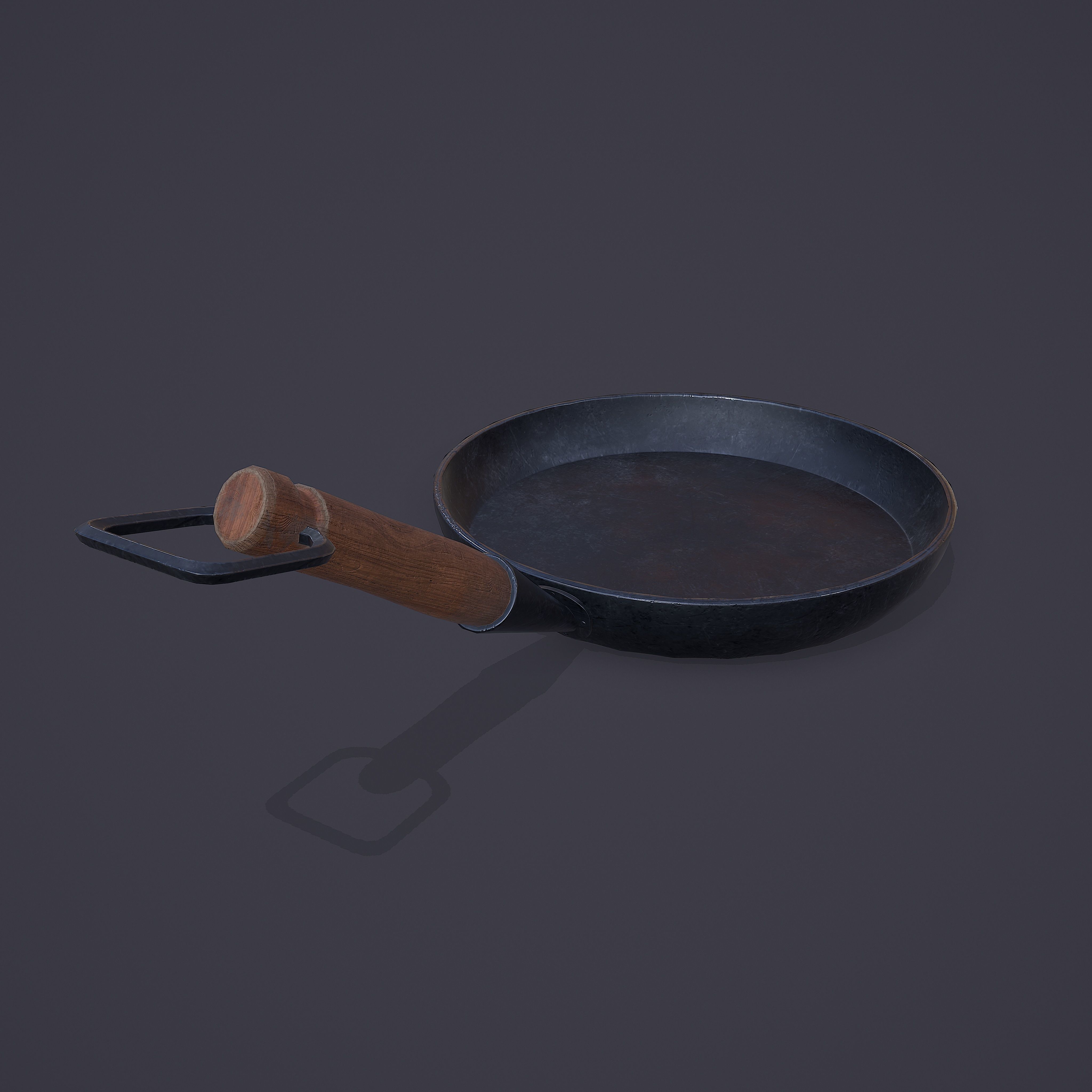 3D model Medieval Frying Pan VR / AR / lowpoly CGTrader