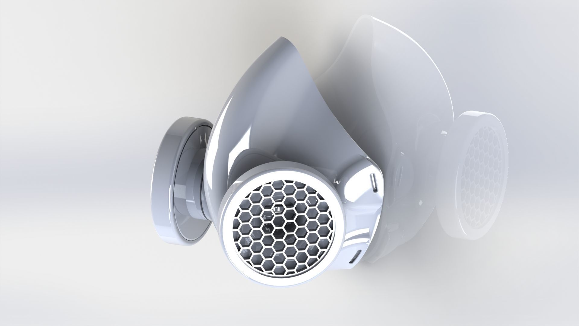 COVID19 Emergency mask 3D model 3D printable CGTrader