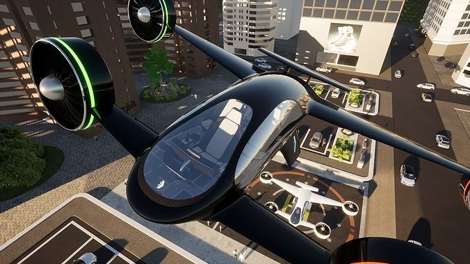 SBX Flying Vehicle Concept 3D model