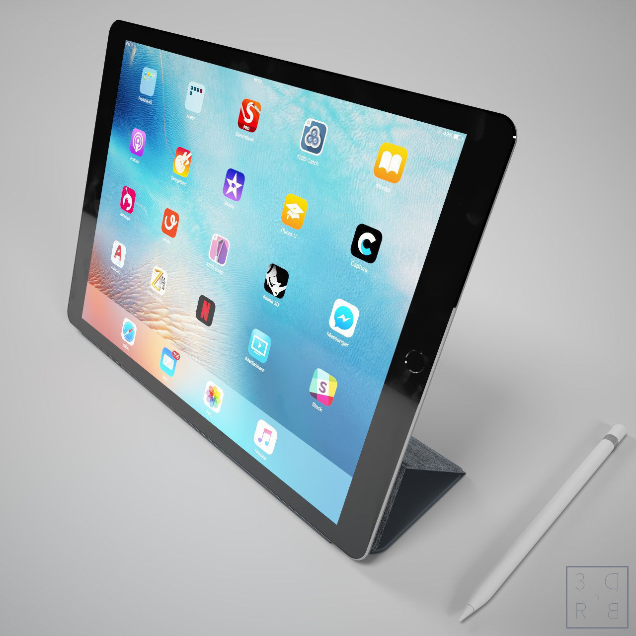 iPad Pro 3D Model