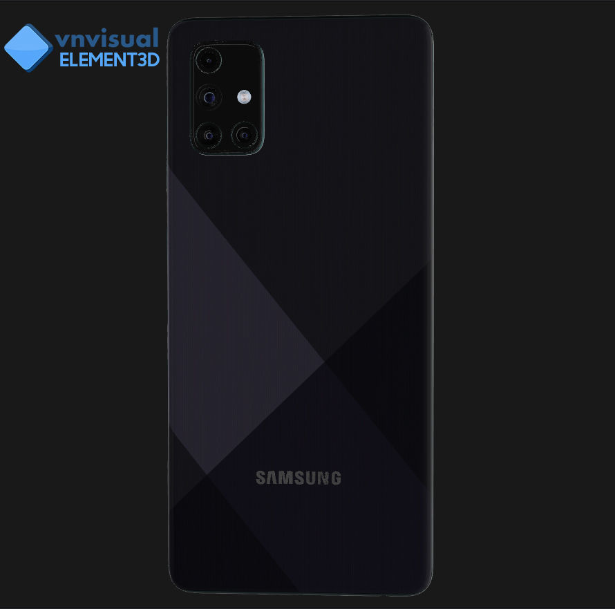 E3D - Samsung Galaxy A71 Prism Crush Black