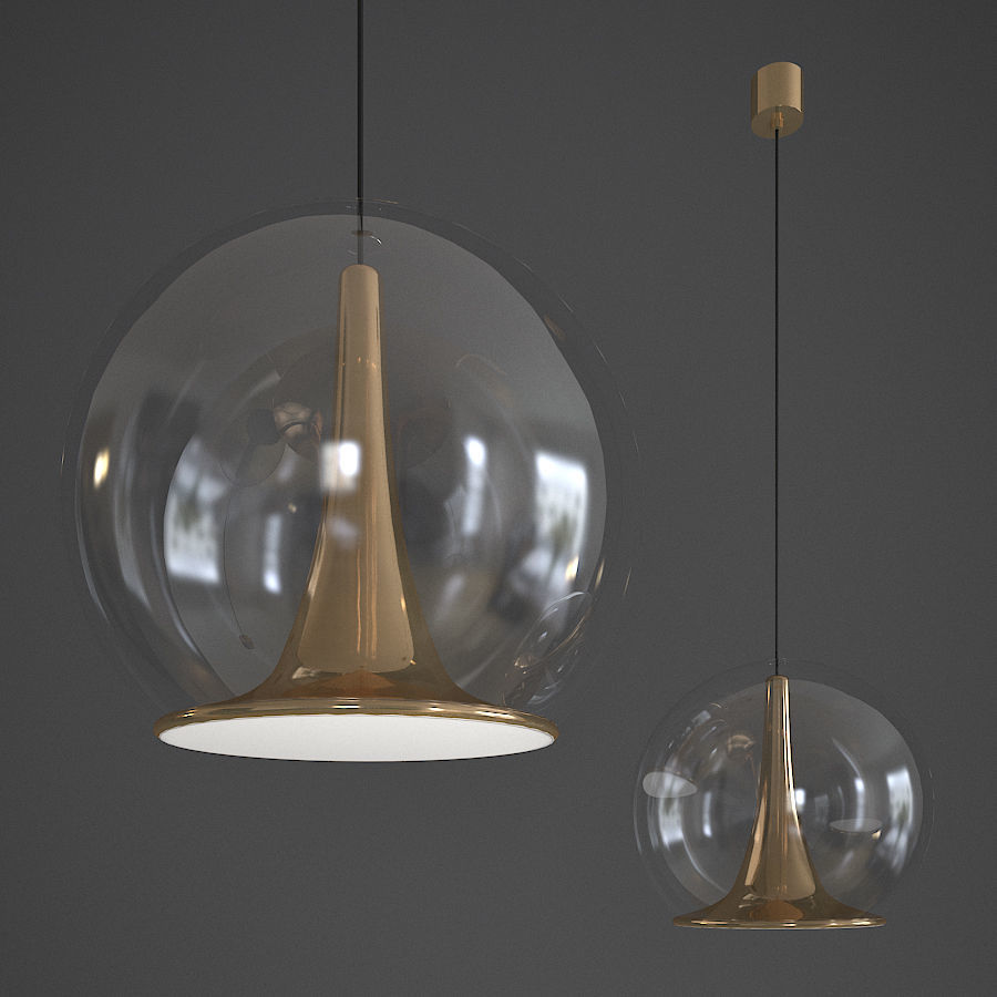 Trumpet Hanging Lamp Bosa 3D model