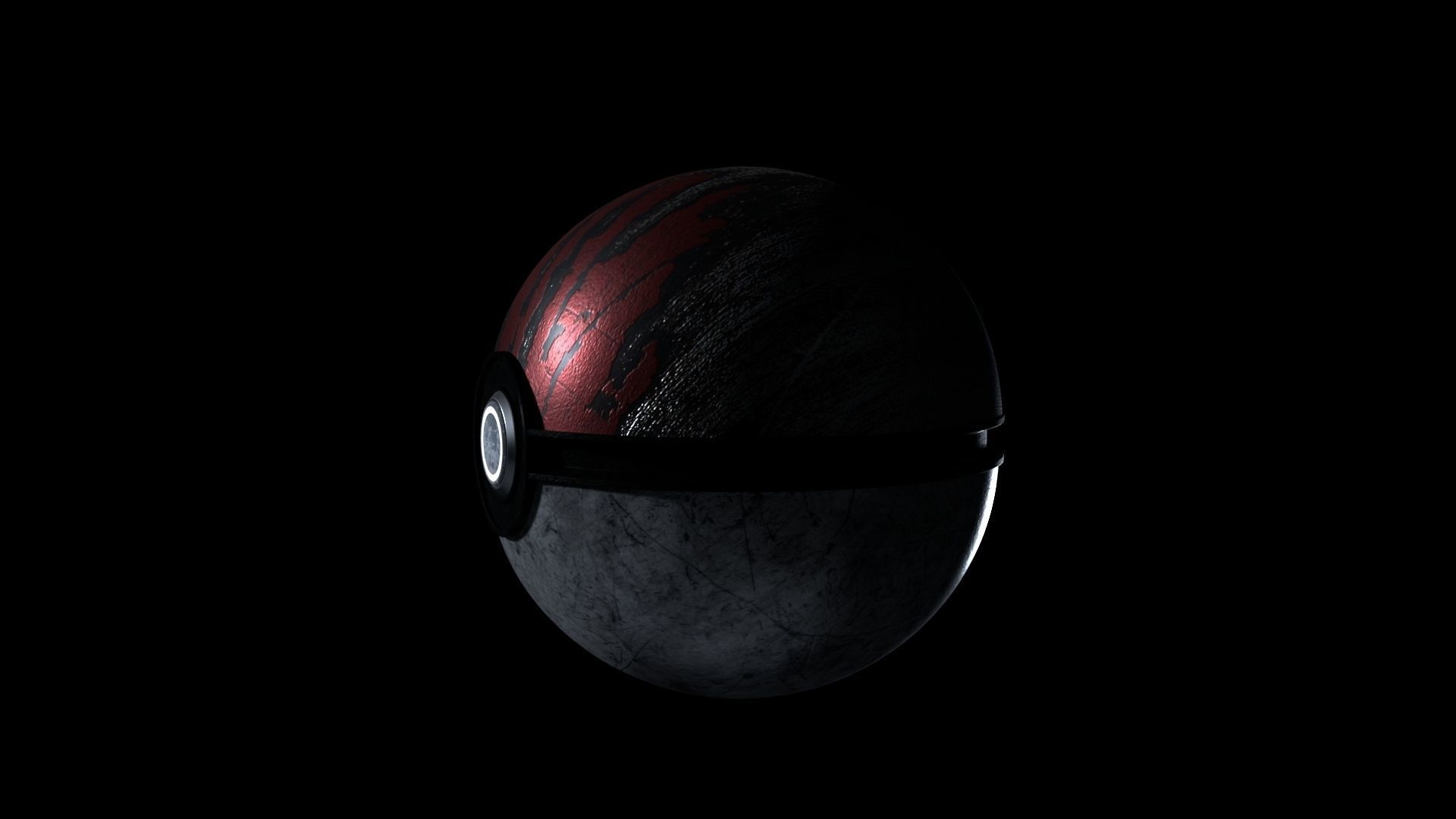 TGPokeballDamaged pokemon ball 3D model CGTrader