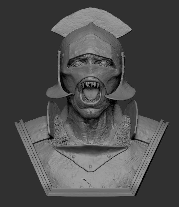 Orc warrior bust