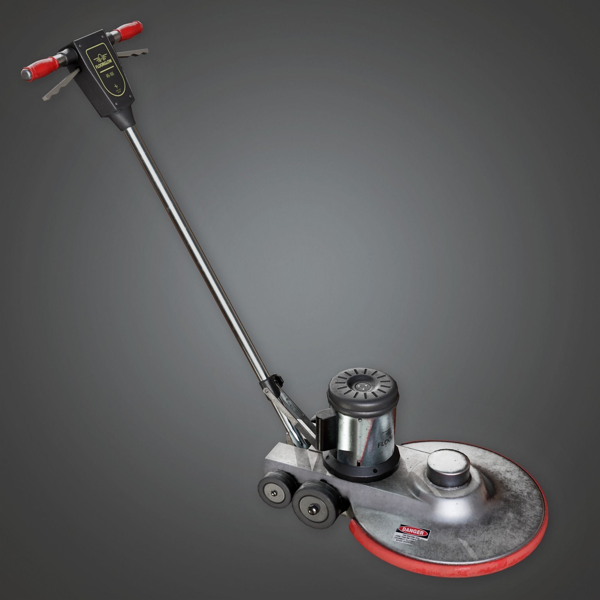 HSG Industrial Floor Waxer PBR Game Ready 3D model