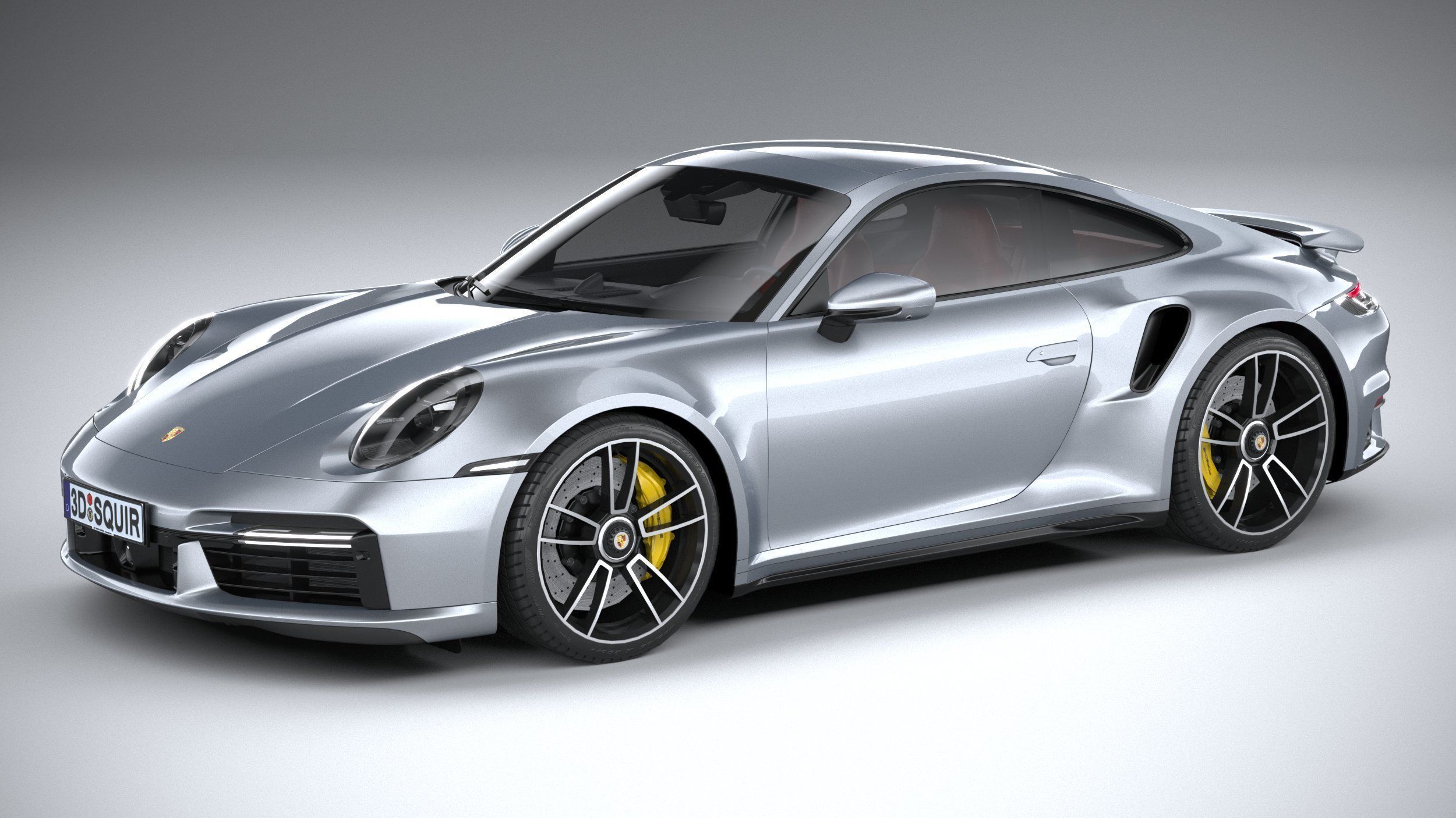 Porsche 911 Turbo S 2021 lowpoly