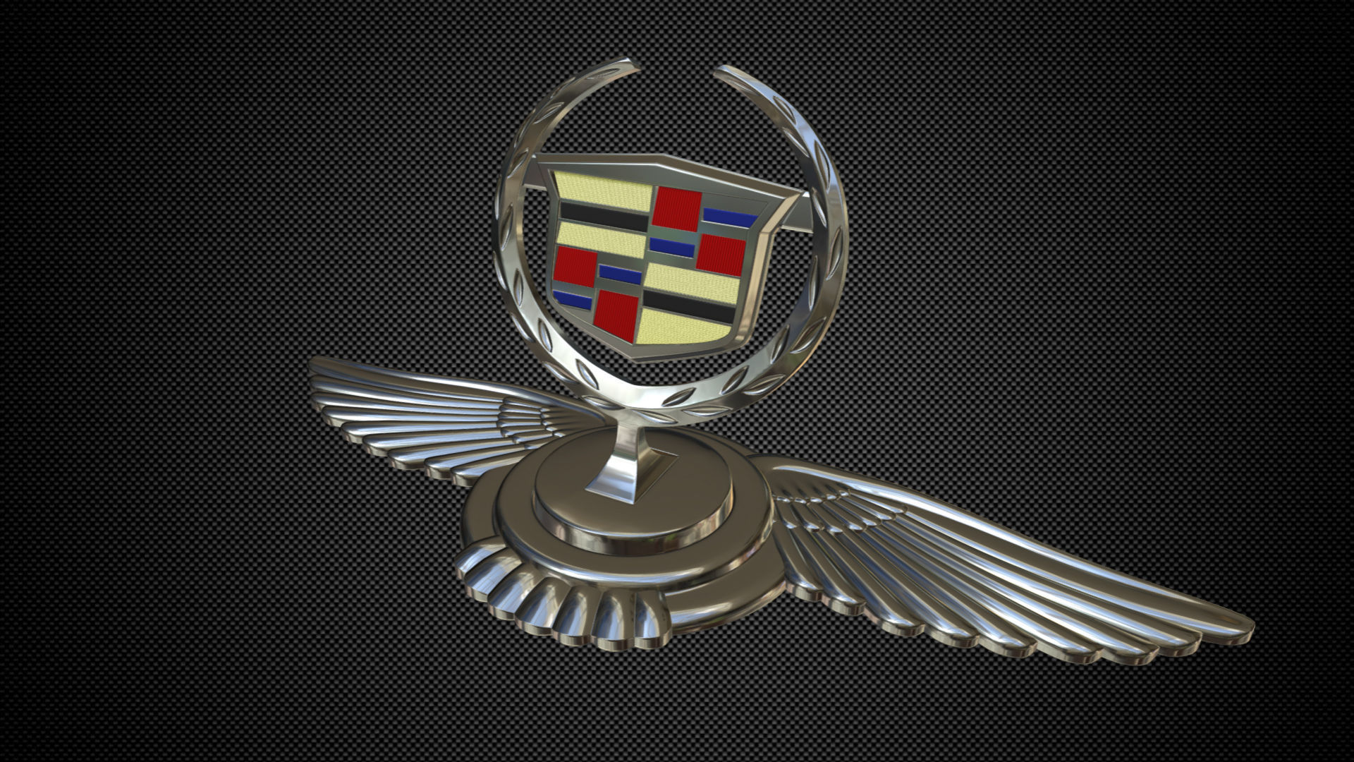 car Cadillac hood ornament 3D CGTrader