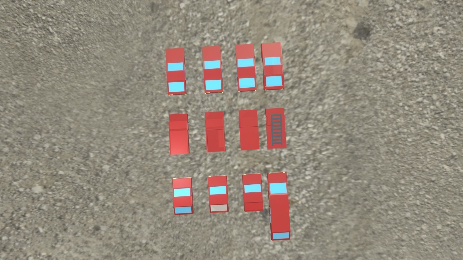 3D model Blender car pack 14 cars VR / AR / lowpoly CGTrader