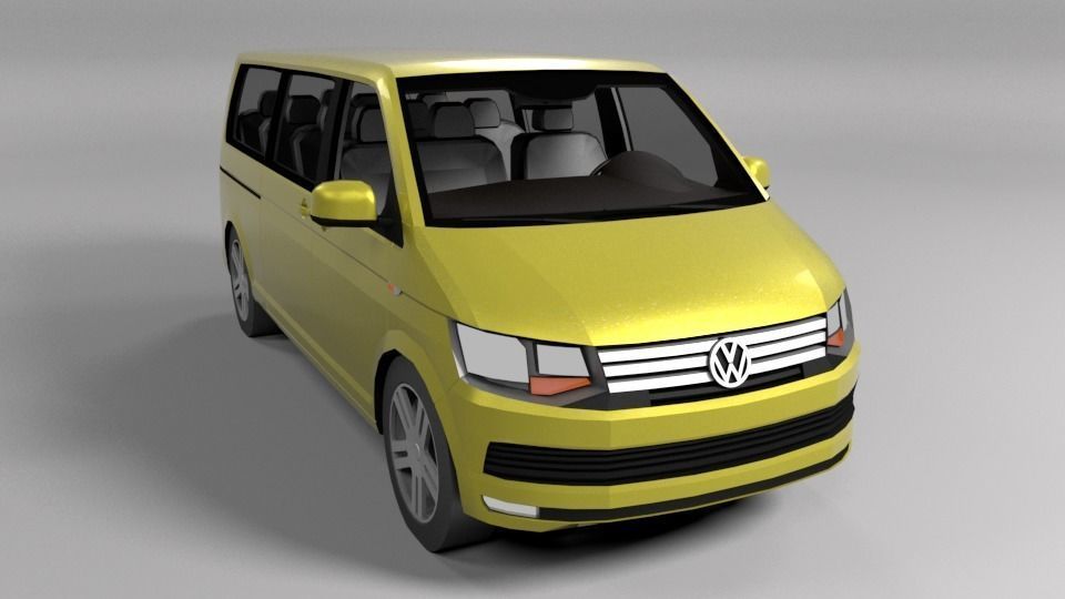 VOLKSWAGEN VW TRANSPORTER T6 LOWPOLY