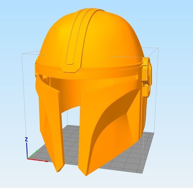 The Mandalorian Helmet STL File 3D model 3D printable CGTrader