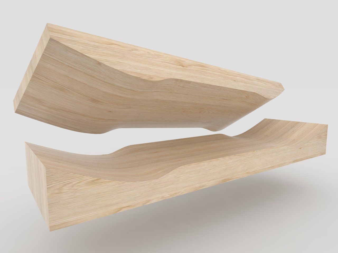 Ready to be milled mold for Skateboard decks 3D model CGTrader