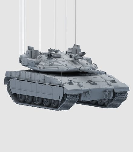 Merkava tank 3D model