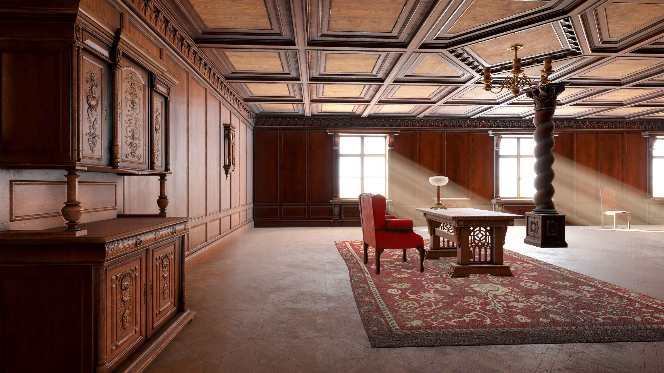 3D model Modular Victorian Interior Mansion - Unity and Unreal Asset ...