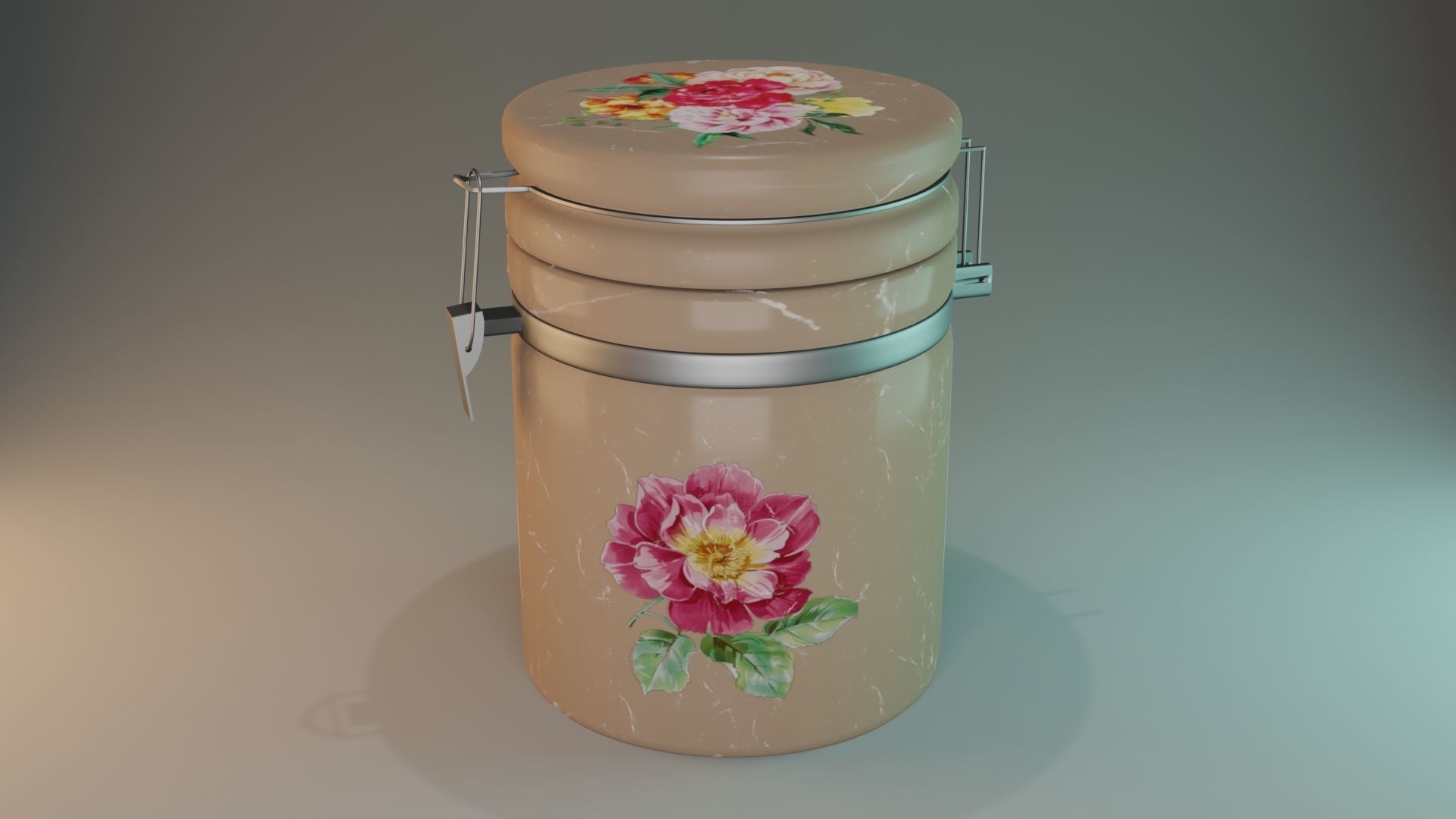 Decorative sugar bowl for the kitchen 3D model CGTrader