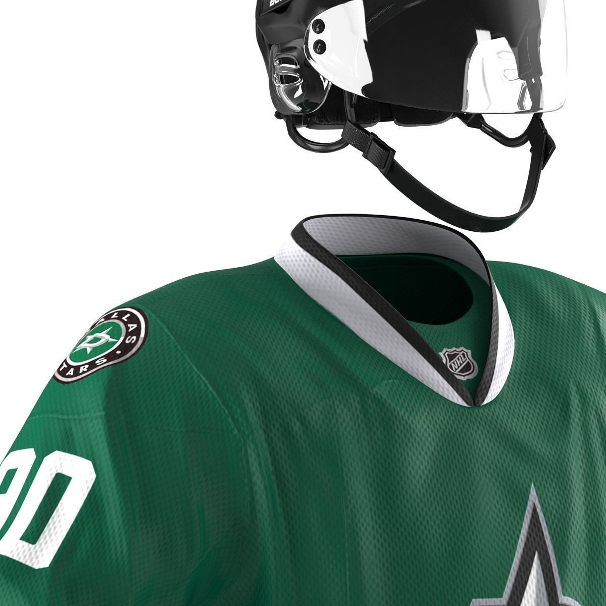 Hockey Equipment Dallas Stars 3D model CGTrader