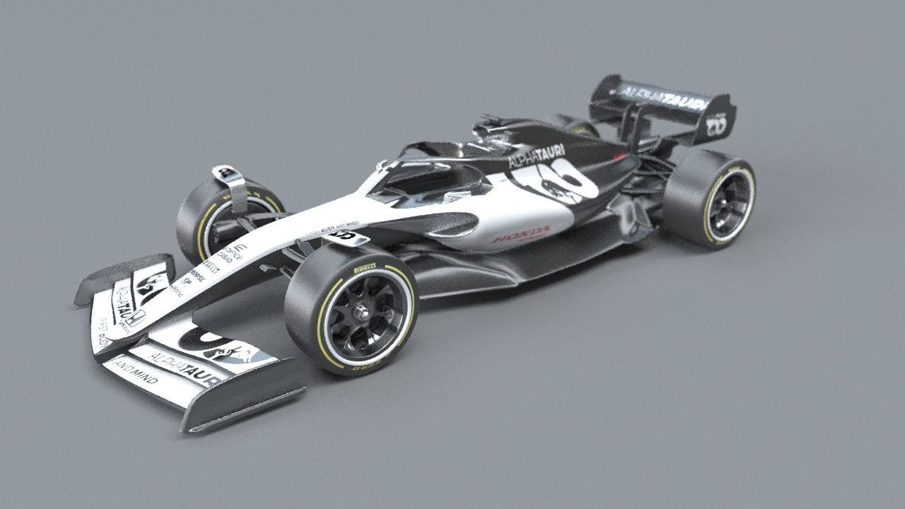 3d Model F1 Scuderia Alfa Tauri Toro Rosso 2021 2023 Concept Vr Ar 