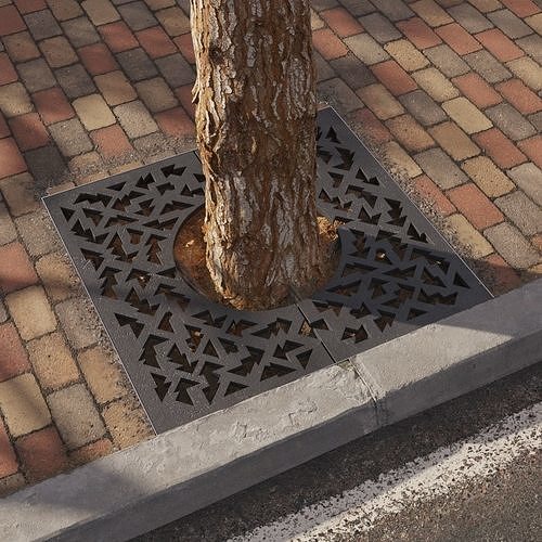 Tree grates 08 3D model