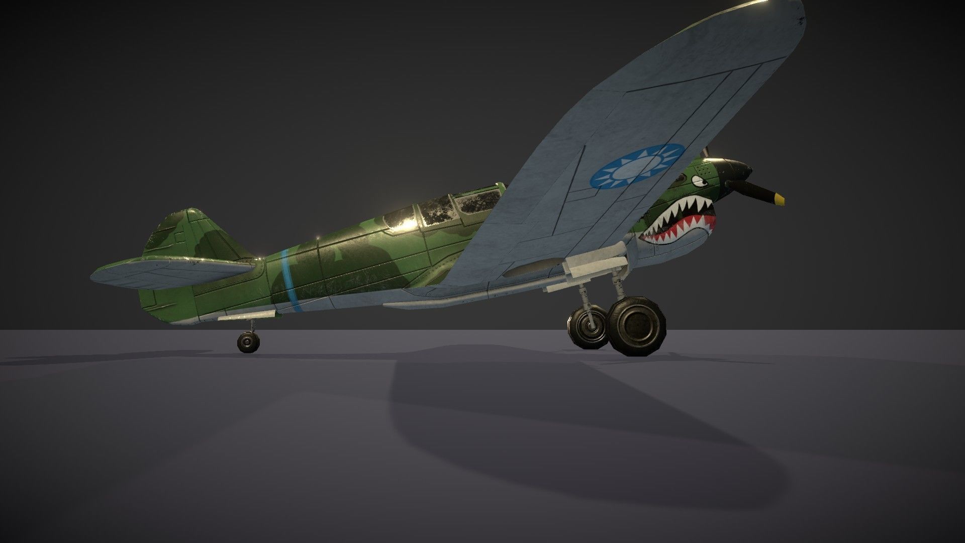 3D model Curtiss P-40 Warhawk VR / AR / low-poly | CGTrader
