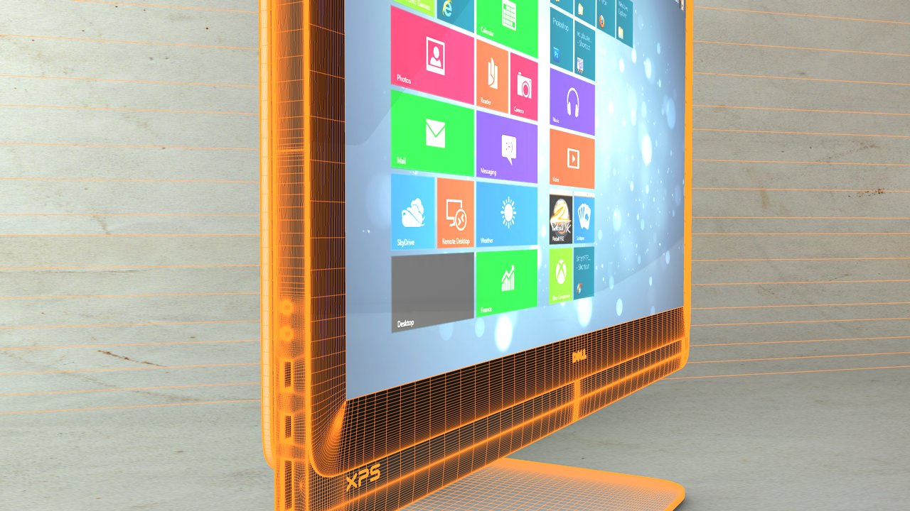 xps r13 CGTrader.com Dell  Model 3DS 3D 27 OBJ one C4D xps