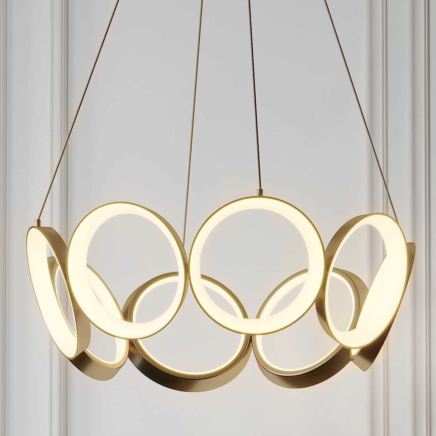 Oros LED Chandelier By Kuzco Lighting 3D model CGTrader