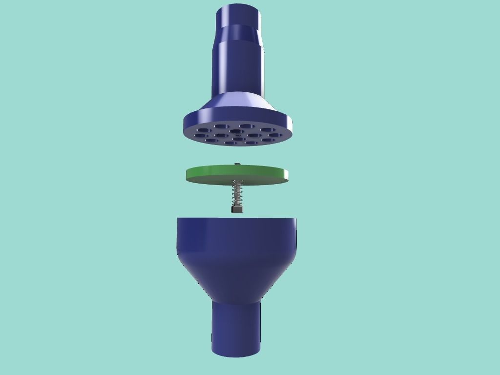 COVID-19 PEEP one way adjustable valve 3D printable