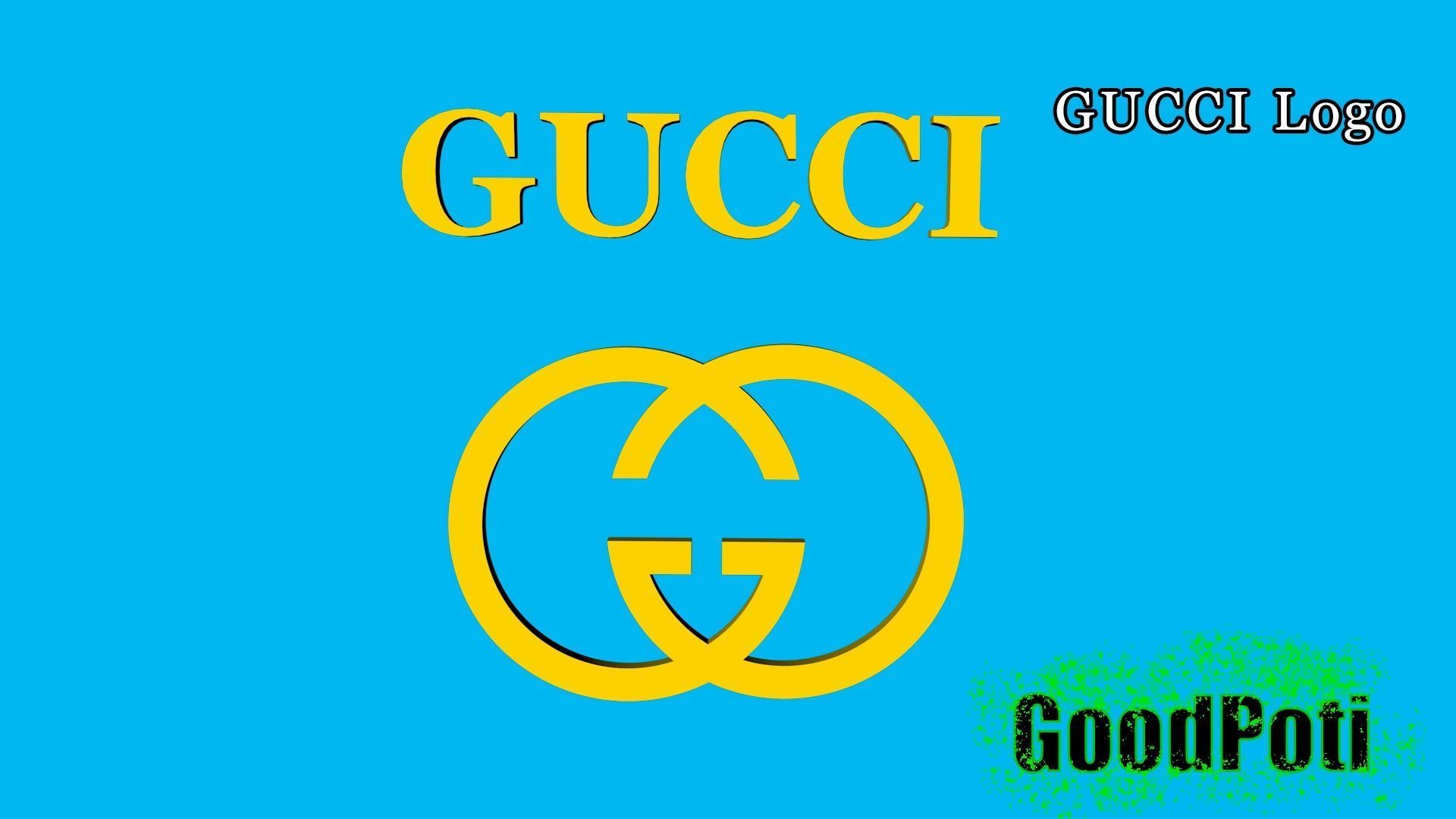 gucci logo 3d