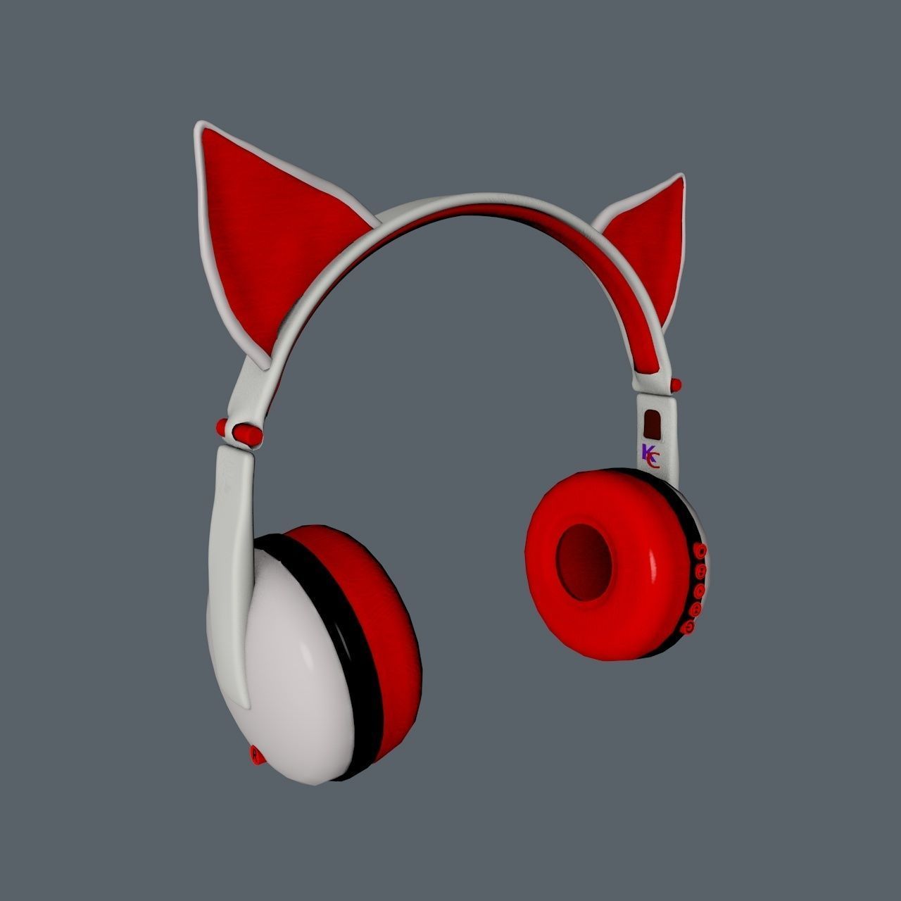 Kat Headphones Package 3D model CGTrader
