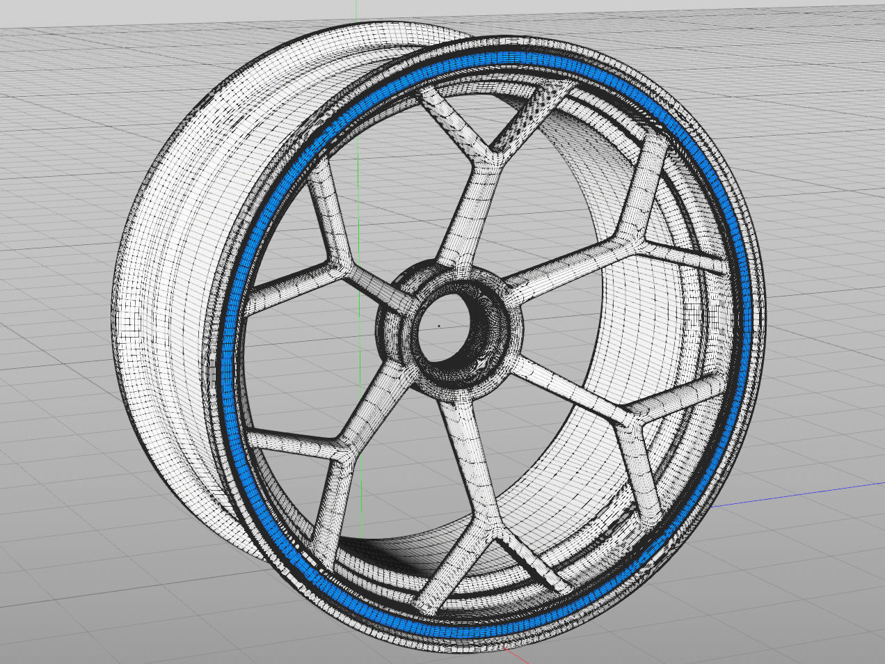 Hexagon Wheel 3D model CGTrader