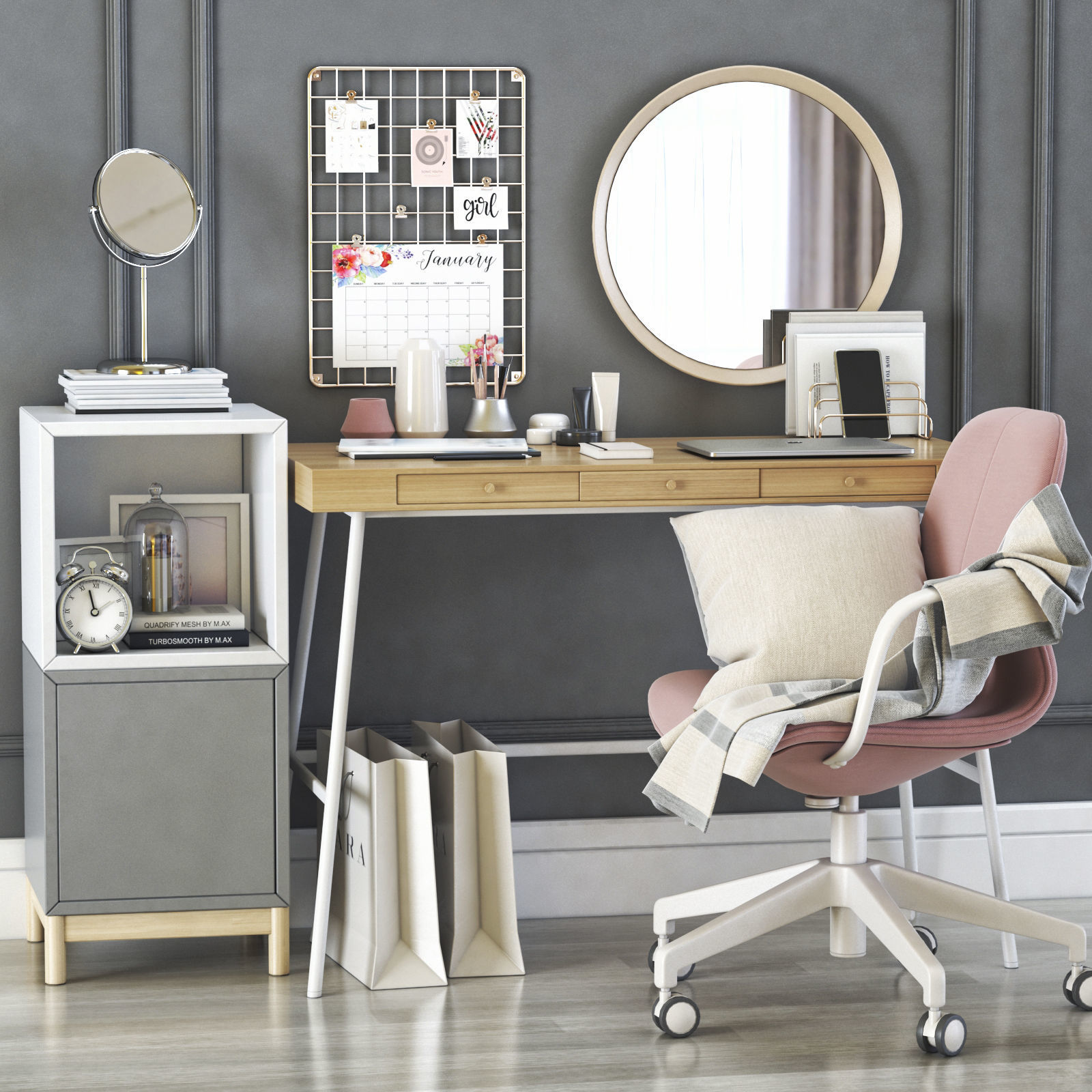 lillasen dressing table and workplace