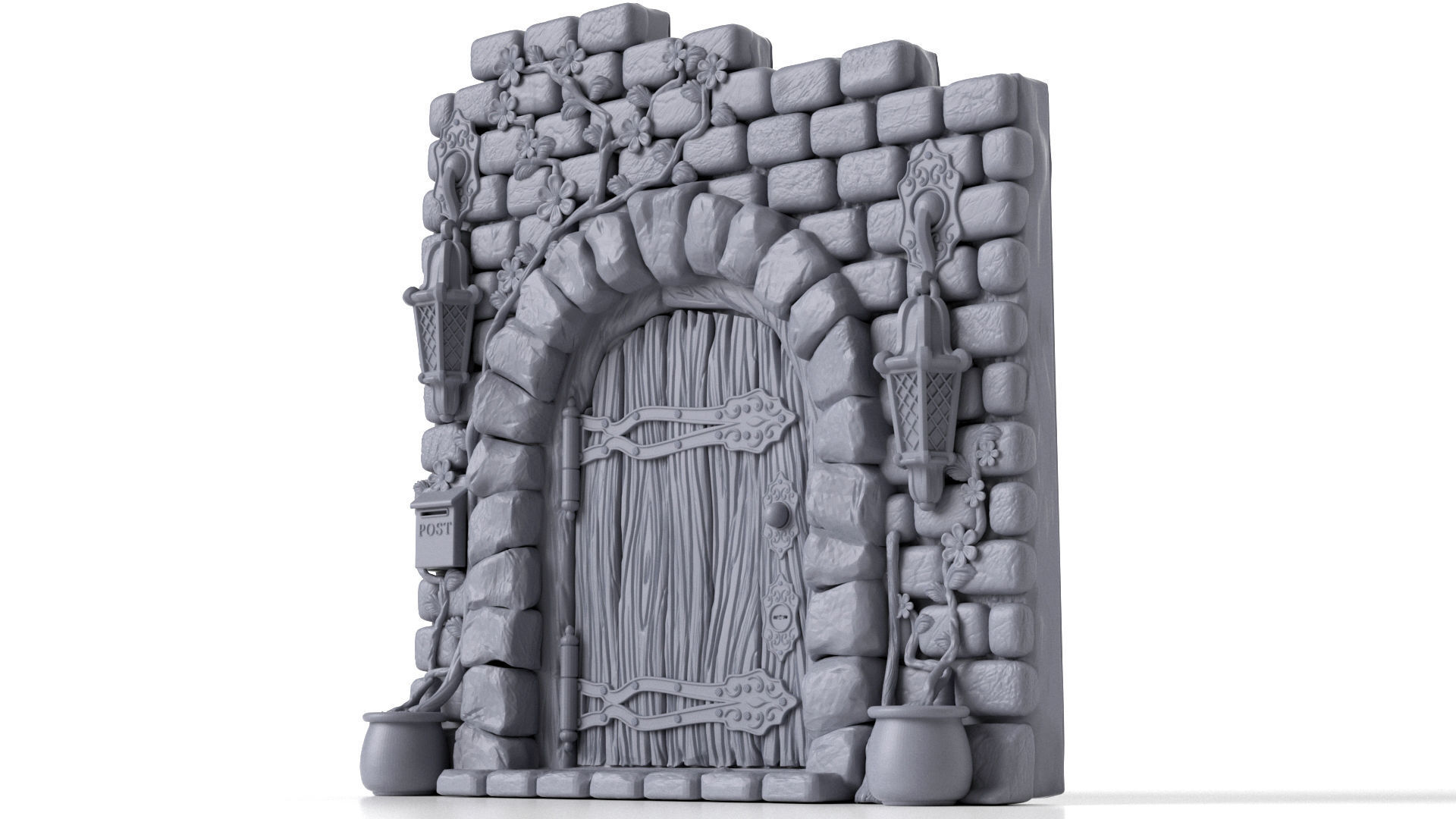 Fairy Door 3D model 3D printable | CGTrader