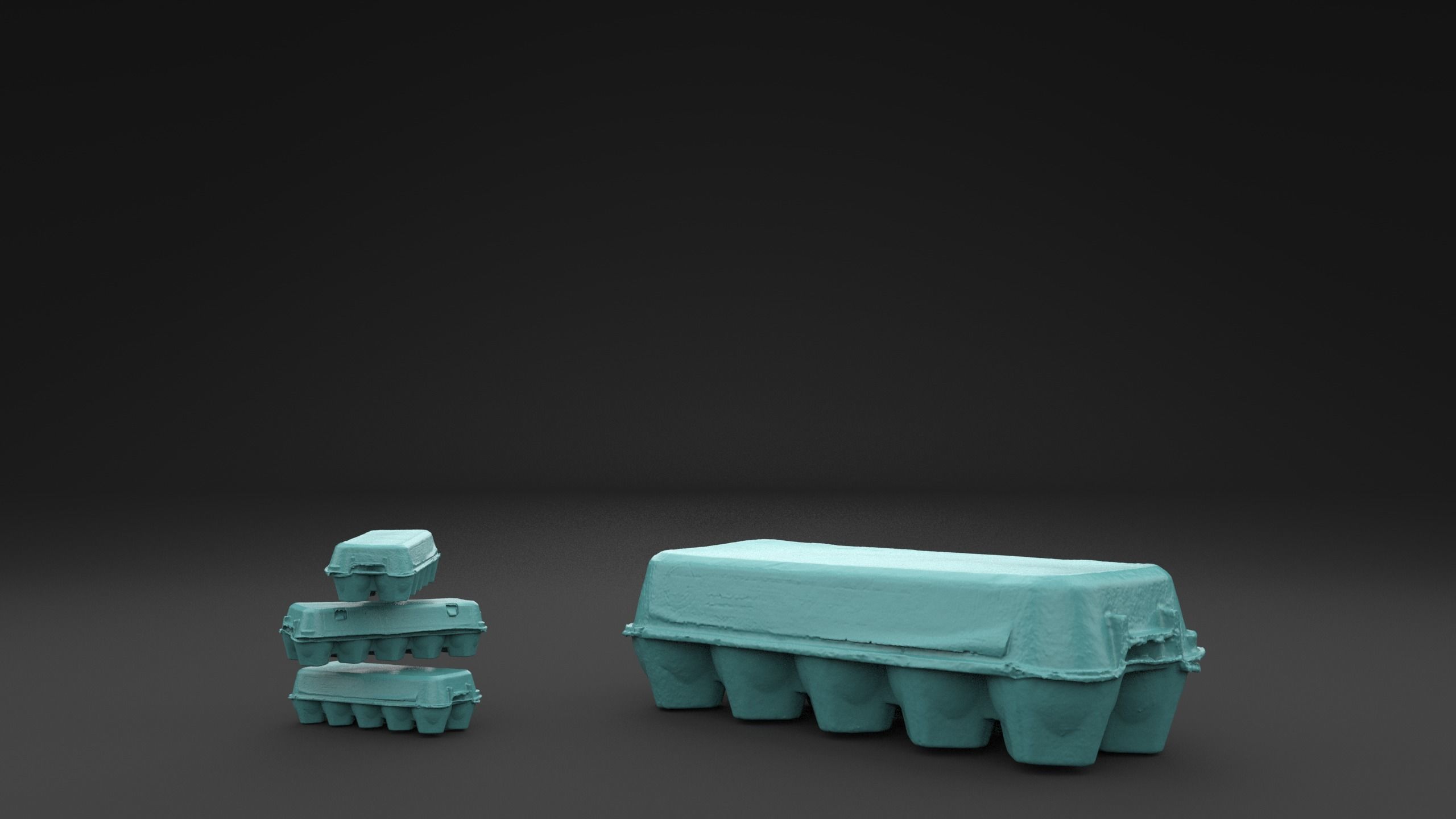 Scanned Egg Tray 3D Print Model