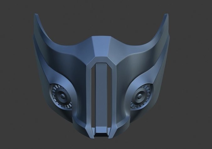 Sub Zero Cyber ninja mask for face from Mortal Kombat 9 X 10 11 3D